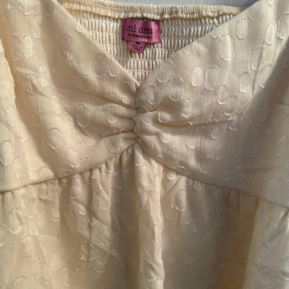 Cream blouse size M - Picture 4 of 8